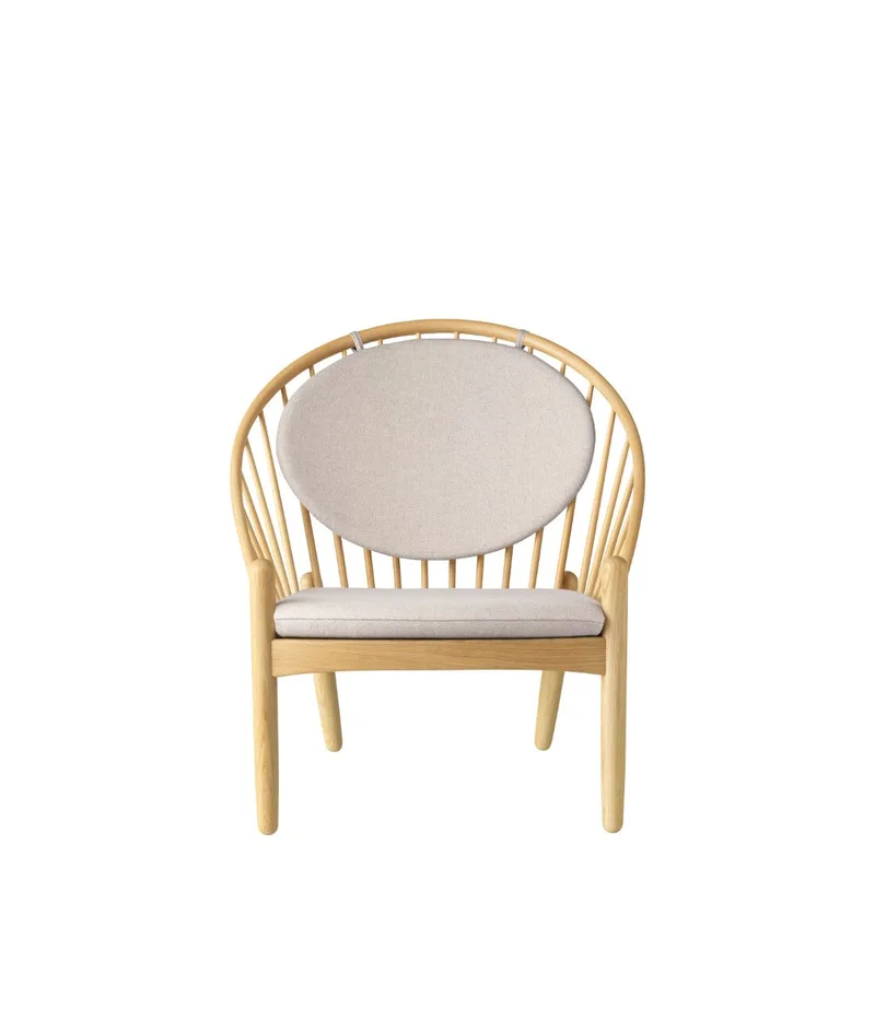 J166 Jørna - Stol - Eg - Beige (61) von FDB Møbler – Produktfoto