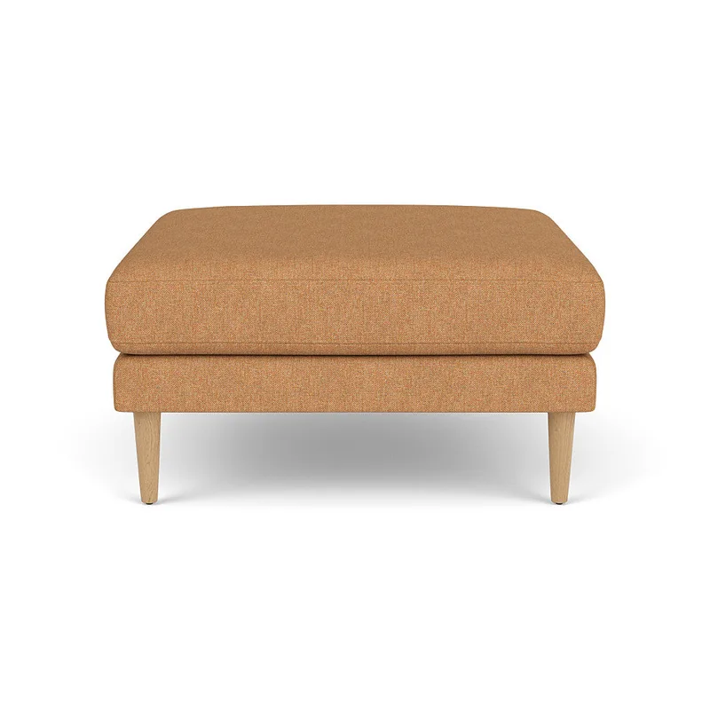 L42 Firhøj - Puf - Eg - Orange-Melange (08) van FDB Møbler – productfoto