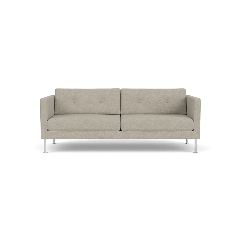 L42 Firhøj - 2,5 pers. sofa - Stål - Light Grey van FDB Møbler – productfoto
