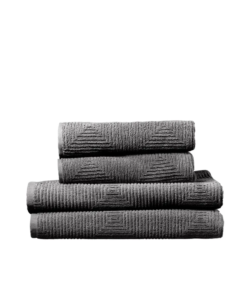 R33 Kirkeby - Håndklædepakke - Granite Gray - 4 st de FDB Møbler – photo du produit