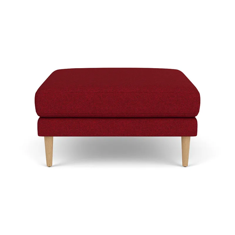L42 Firhøj - Puf - Eg - Wine Red (14) by FDB Møbler – product photo