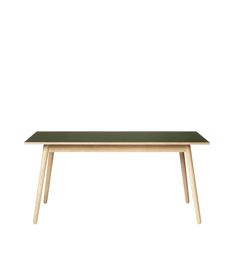 C35B - Spisebord - Eg - Linoleum - Olive van FDB Møbler – productfoto