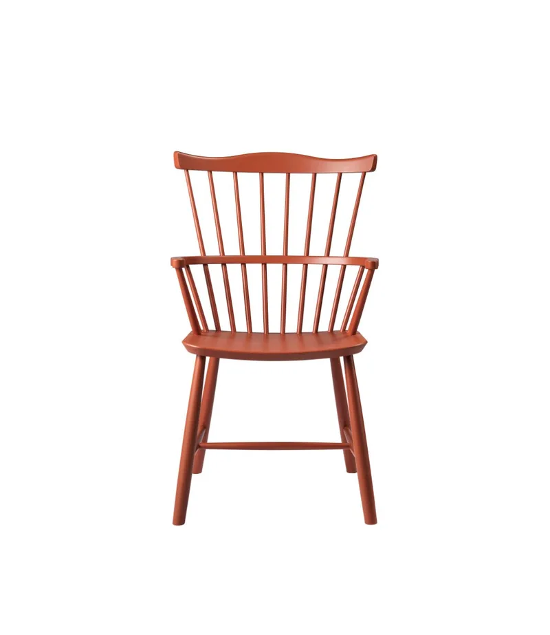 J52B - Stol - Bøg - Brick Red by FDB Møbler – product photo