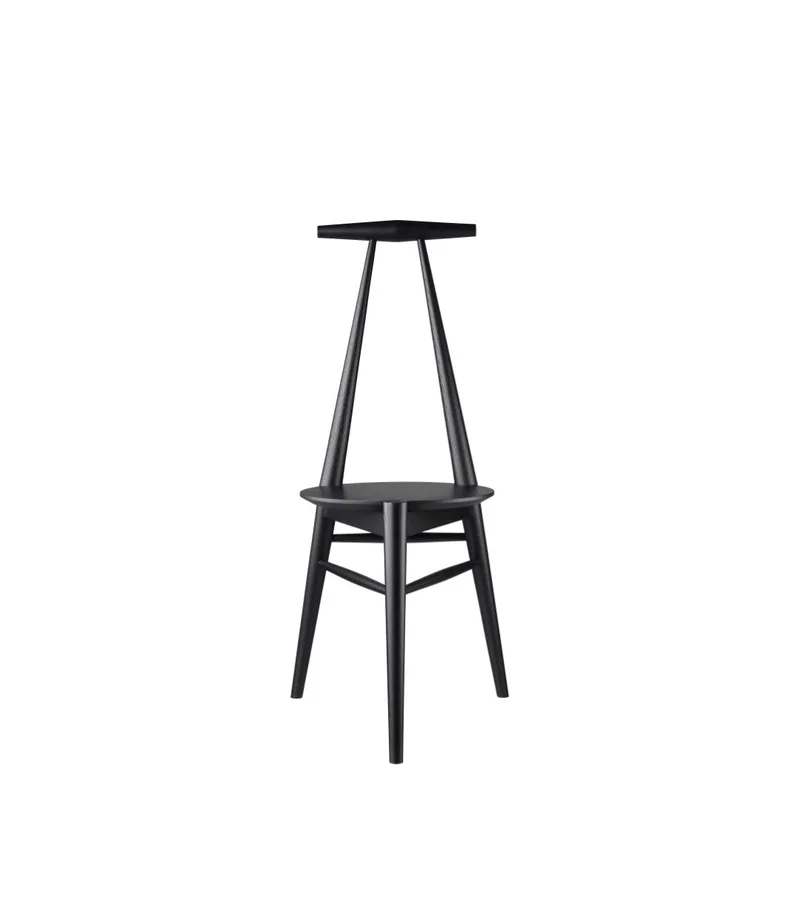 J157 Anker - Stol - Eg - Jet Black van FDB Møbler – productfoto