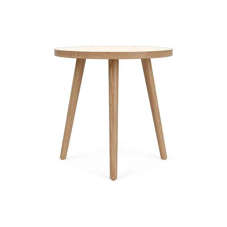 D701 Ragnesminde - Sofabord - White - Ø50 cm van FDB Møbler – productfoto