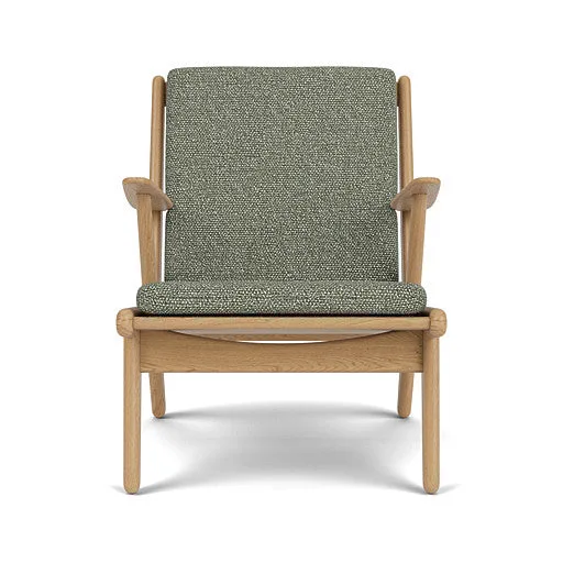 J53 - Lænestol - Eg - Green-Melange (56) by FDB Møbler – product photo