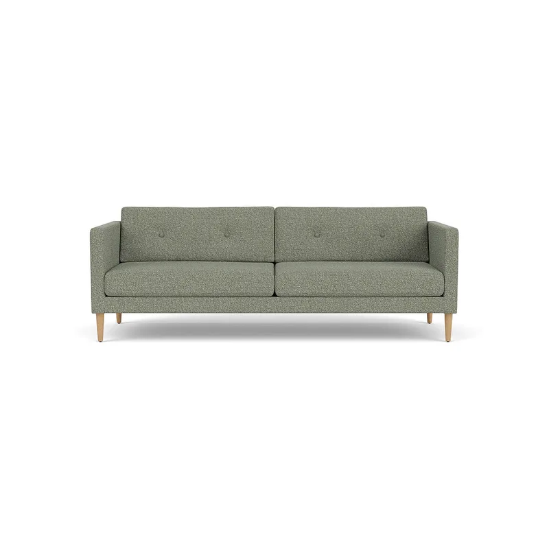L42 Firhøj - 3 pers. sofa - Eg - Green-Melange(56) by FDB Møbler – product photo