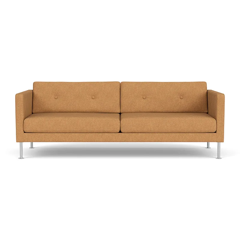 L42 Firhøj - 3 pers. sofa - Stål - Orange-Melange de FDB Møbler – photo du produit