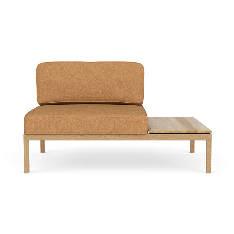 L37 7-9-13 - Højre bord 130 - Orange-Melange (08) by FDB Møbler – product photo