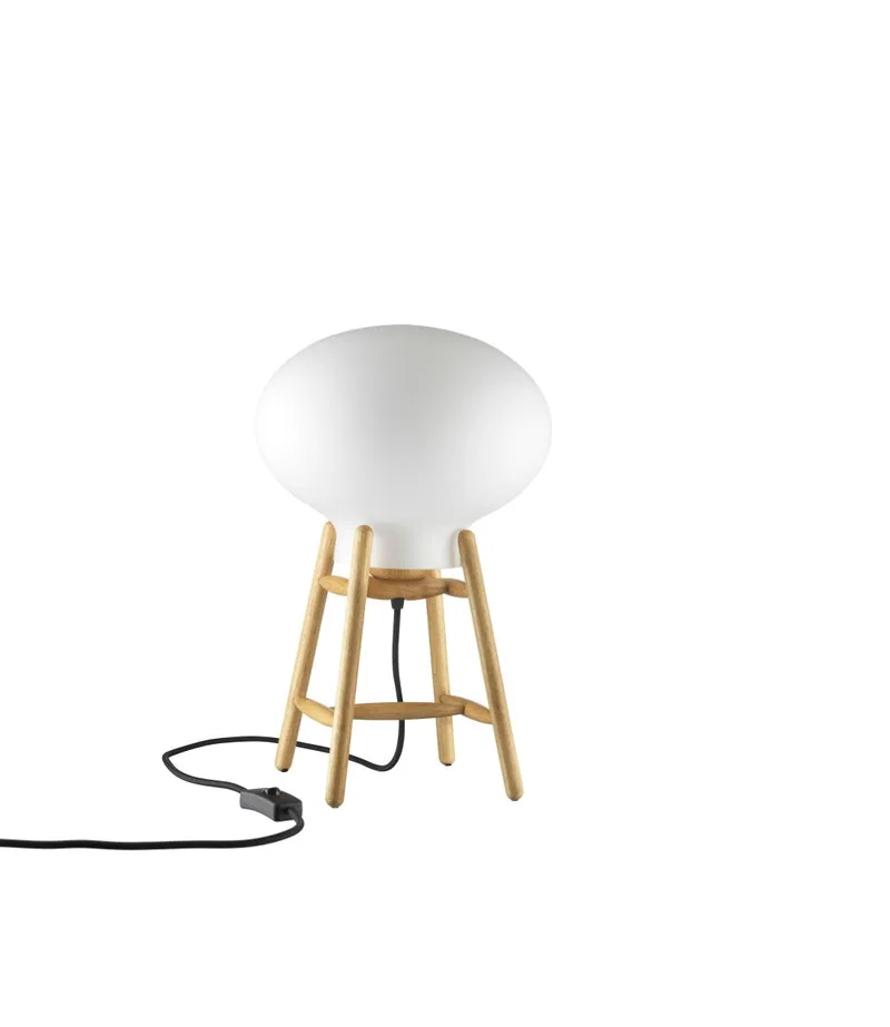U4 Hiti - Bordlampe - Eg - Opalt glas by FDB Møbler – product photo
