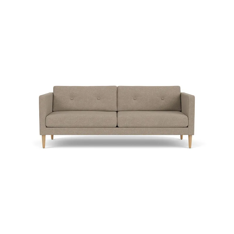L42 Firhøj - 2,5 pers. sofa - Eg - Light Grey (02) by FDB Møbler – product photo