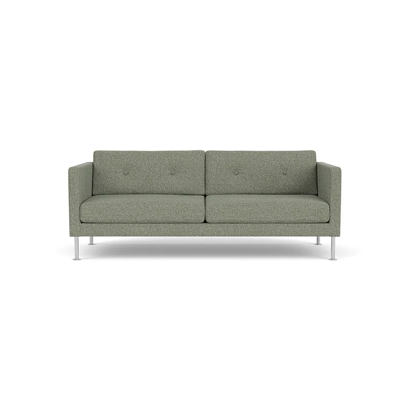 L42 Firhøj - 2,5 pers. sofa - Stål - Green-Melange by FDB Møbler – product photo