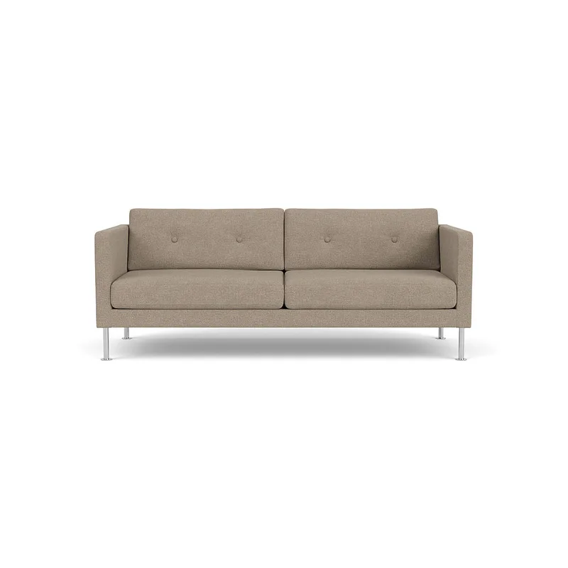 L42 Firhøj - 2,5 pers. sofa - Stål - Light Grey van FDB Møbler – productfoto