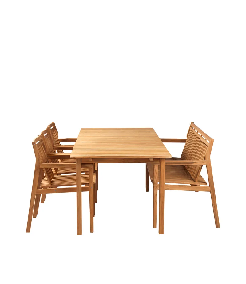 Sammen - Havesæt med bænk m. ryg by FDB Møbler – product photo