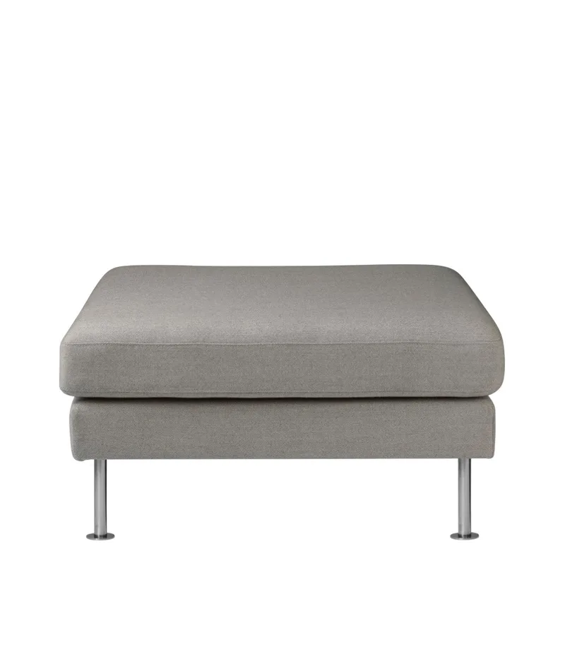 L42 Firhøj - Puf - Stål - Grey Beige by FDB Møbler – product photo