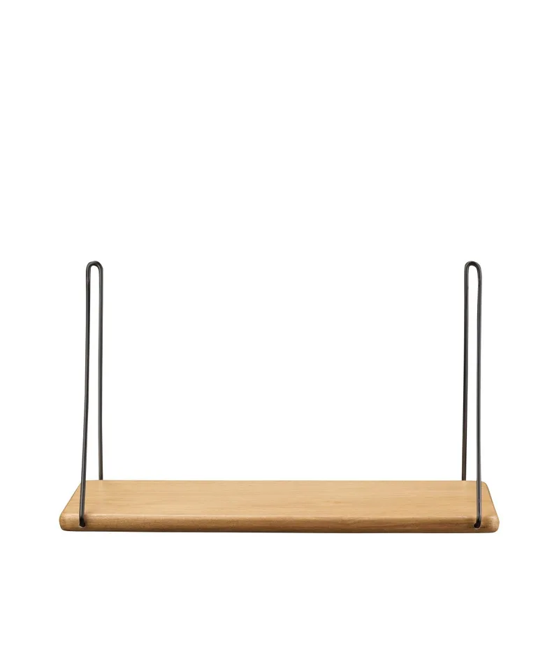 B145 - Hylde m/beslag - Eg - Sort - 22 x 45 van FDB Møbler – productfoto