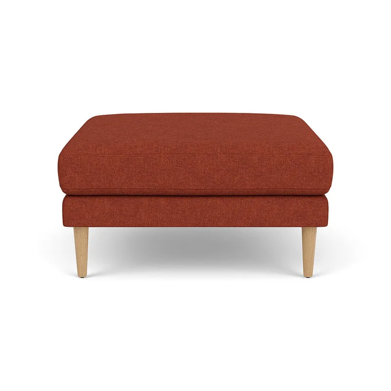 L42 Firhøj - Puf - Eg - Burnt Orange (45) von FDB Møbler – Produktfoto
