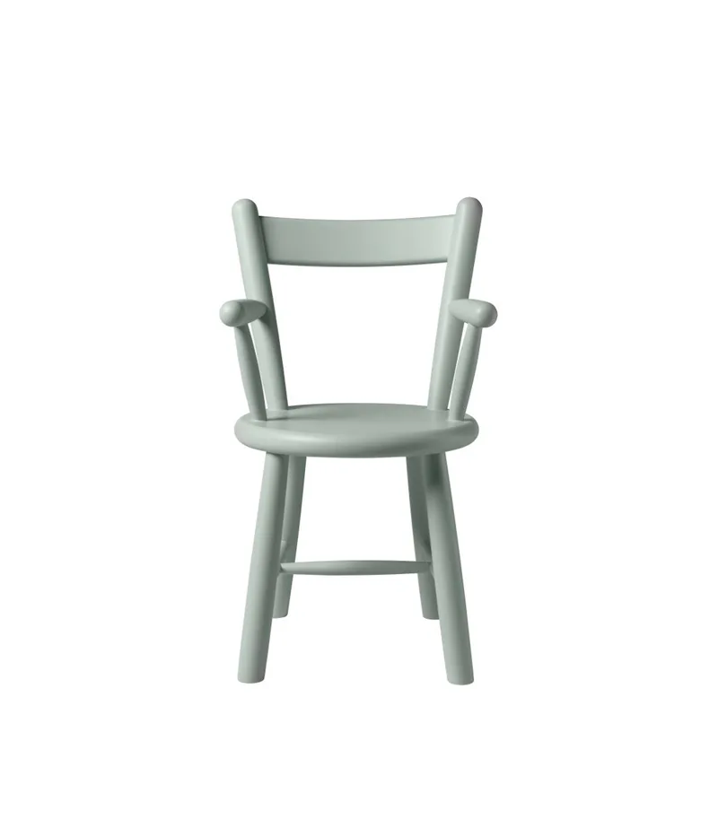 P9 - Børnestol - Bøg - Blue Grey by FDB Møbler – product photo