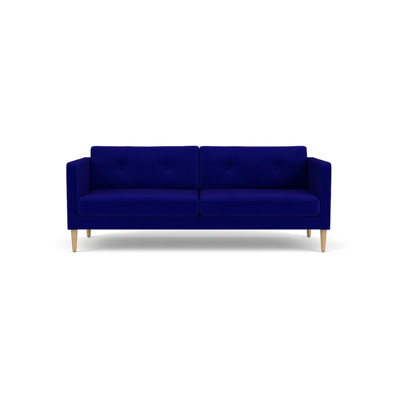 L42 Firhøj - 2,5 pers. sofa - Eg - Blue (43) van FDB Møbler – productfoto