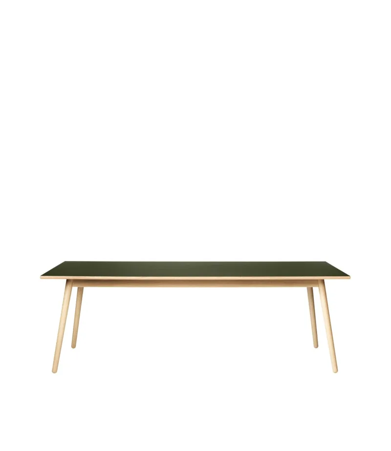 C35C - Spisebord - Eg - Linoleum - Olive von FDB Møbler – Produktfoto