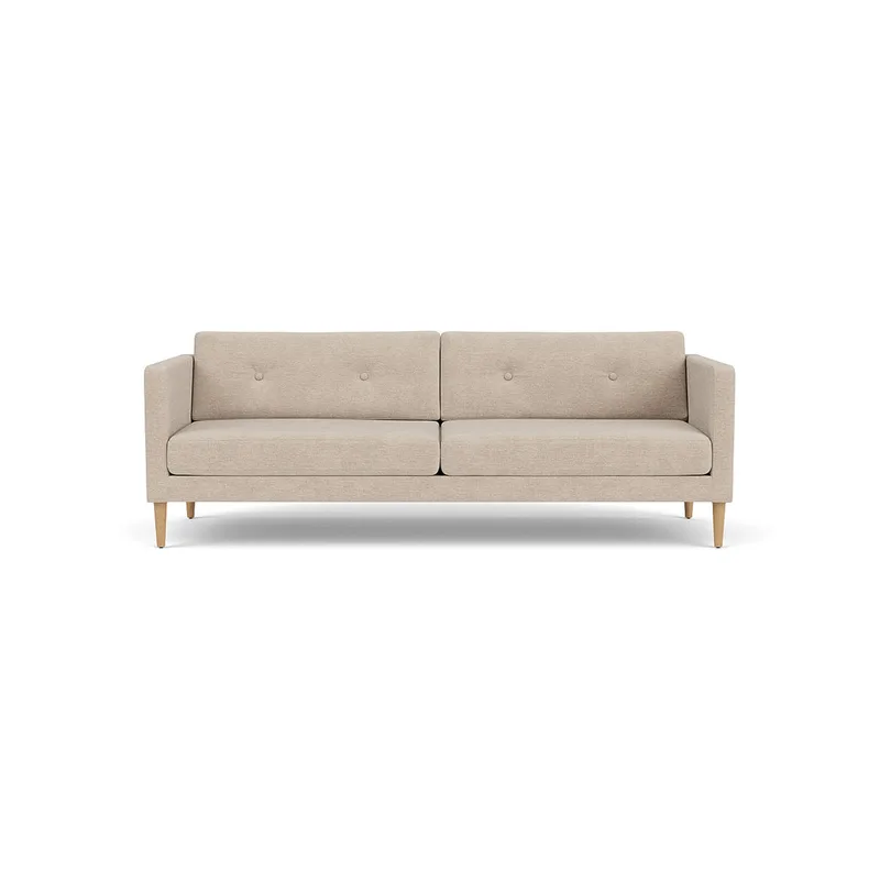 L42 Firhøj - 3 pers. sofa - Eg - Beige (213) van FDB Møbler – productfoto