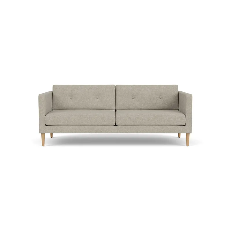 L42 Firhøj - 2,5 pers. sofa - Eg - Light Grey (30) van FDB Møbler – productfoto