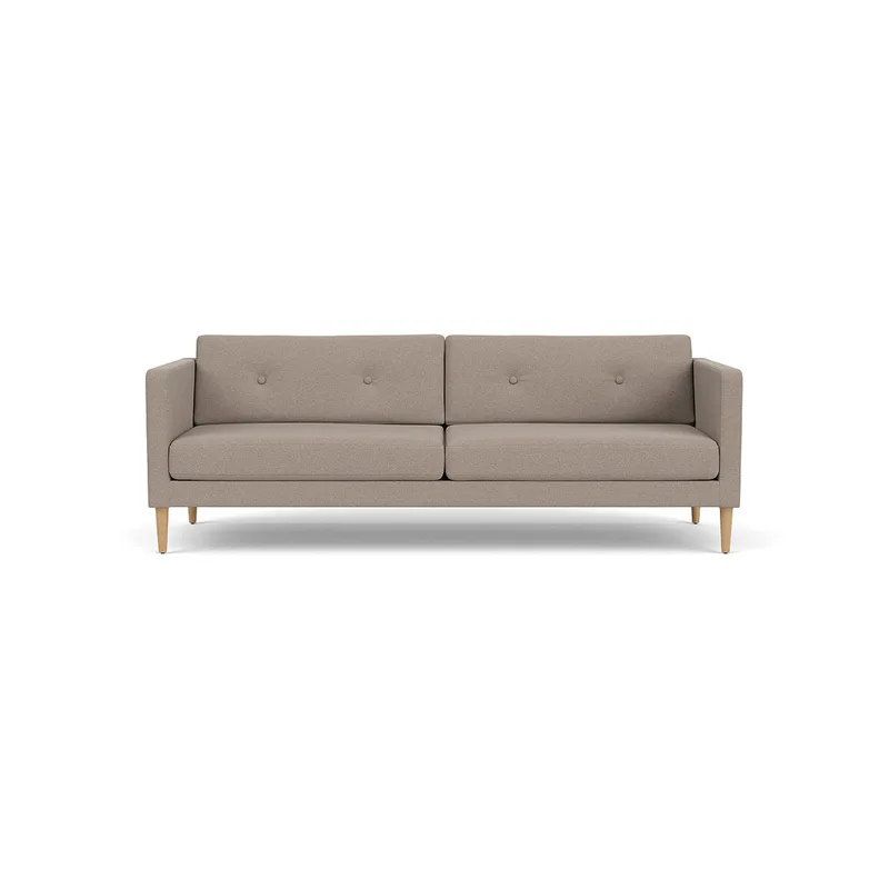 L42 Firhøj - 3 pers. sofa - Eg - Stone (181) by FDB Møbler – product photo