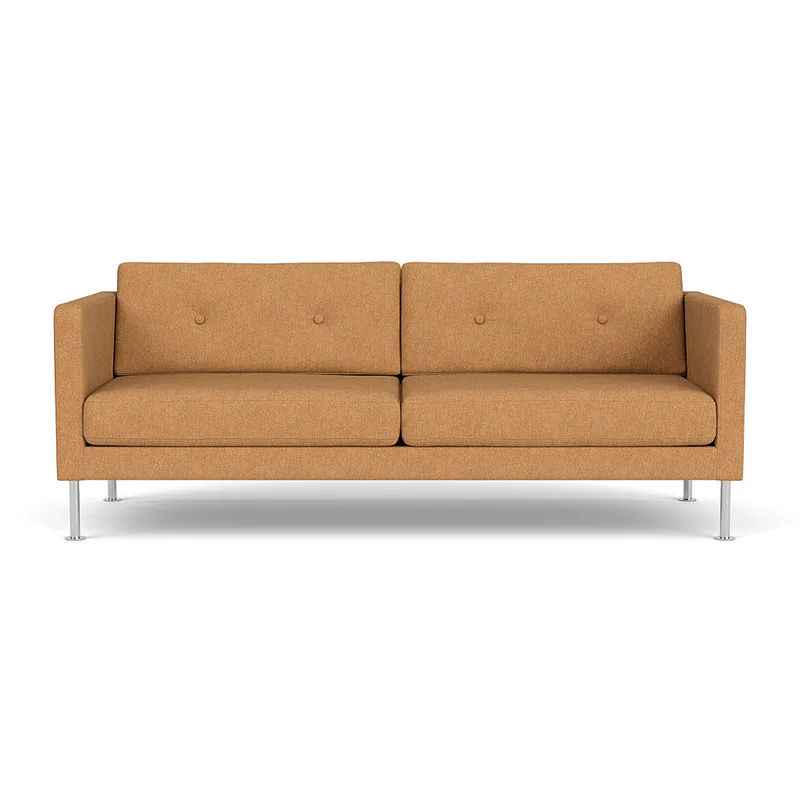 L42 Firhøj - 2,5 pers. sofa - Stål -Orange-Melange by FDB Møbler – product photo