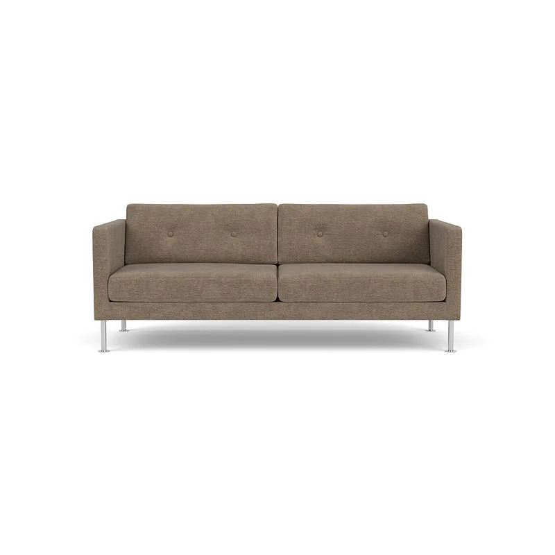 L42 Firhøj - 2,5 pers. sofa - Stål - Taupe (233) van FDB Møbler – productfoto