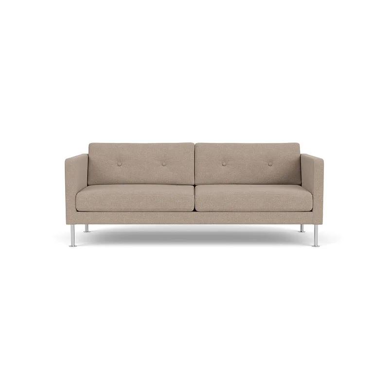 L42 Firhøj - 2,5 pers. sofa - Stål - Beige (61) van FDB Møbler – productfoto