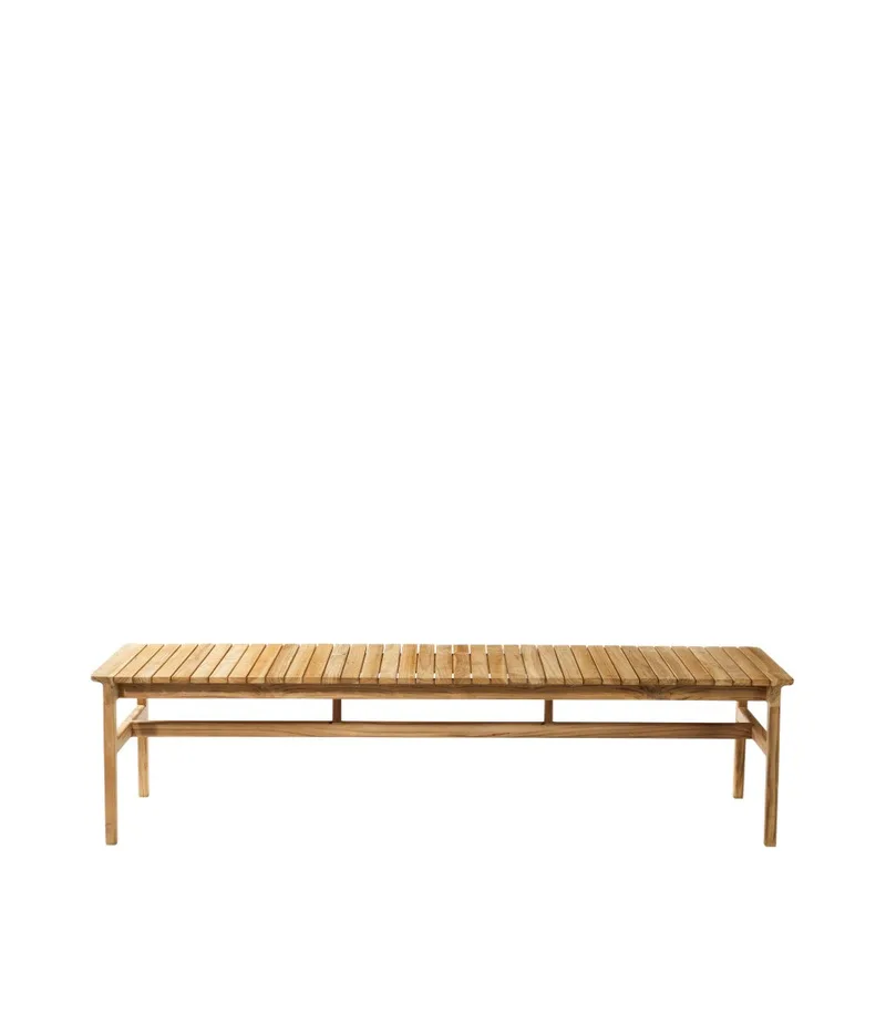 M10 Sammen - 3 pers. havebænk uden ryglæn - Teak by FDB Møbler – product photo