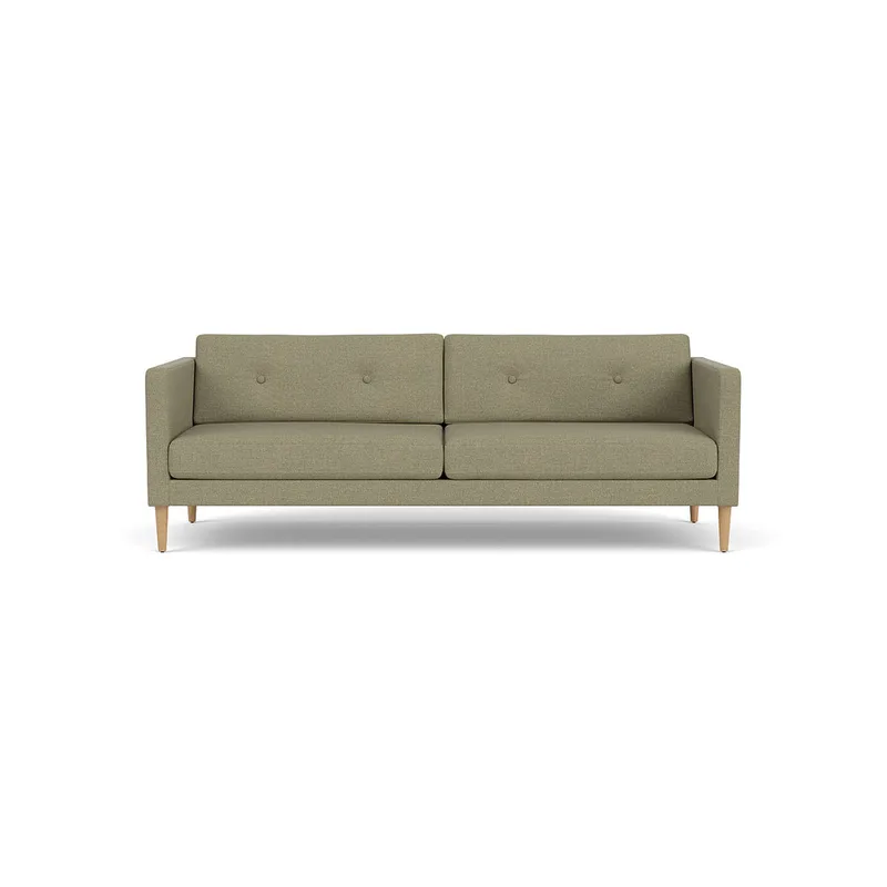 L42 Firhøj - 3 pers. sofa - Eg - Green (58) van FDB Møbler – productfoto