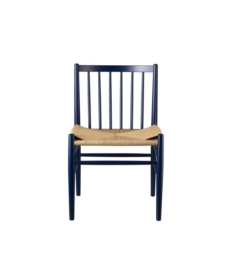 J80 - Stol - Bøg - Steel Blue by FDB Møbler – product photo