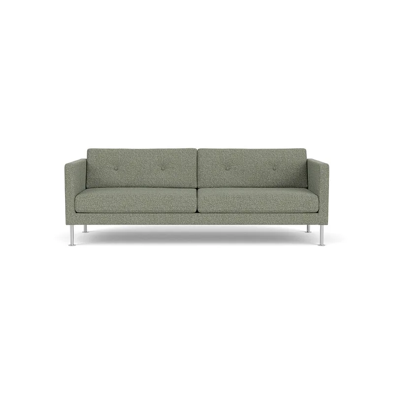 L42 Firhøj - 3 pers. sofa - Stål - Green-Melange van FDB Møbler – productfoto