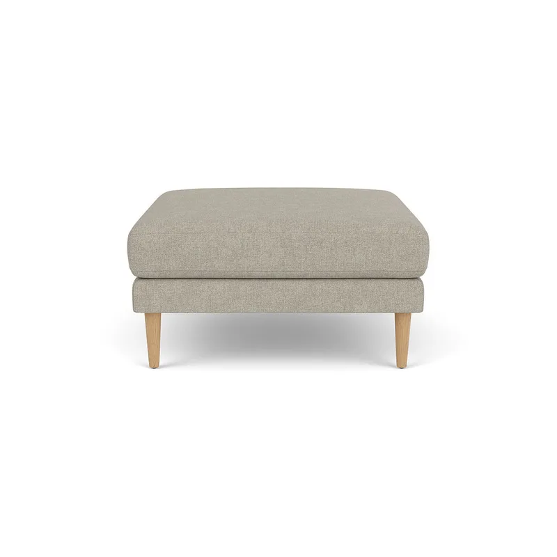 L42 Firhøj - Puf - Eg - Light Grey (30) van FDB Møbler – productfoto