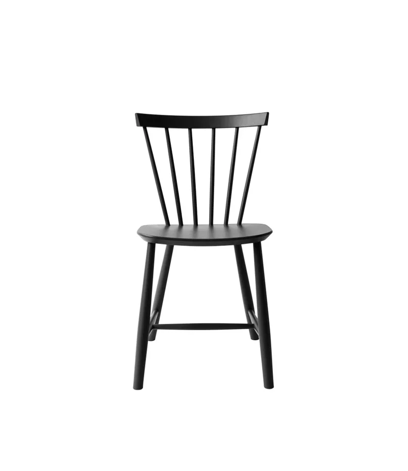 J46 - Stol - Bøg - Jet Black van FDB Møbler – productfoto