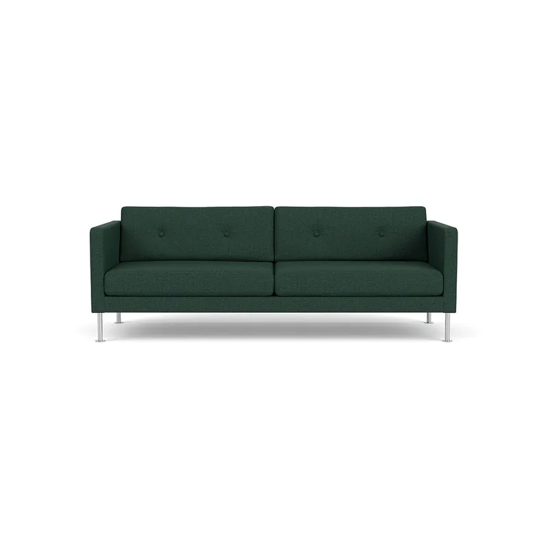 L42 Firhøj - 3 pers. sofa - Stål - Green (32) by FDB Møbler – product photo