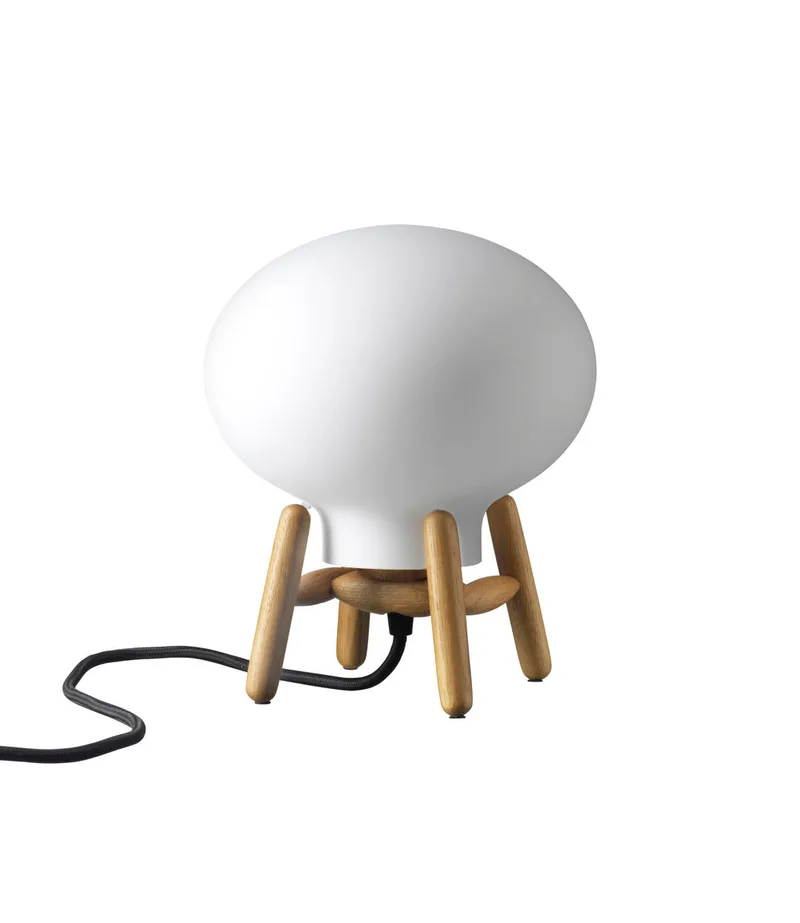 U6 Hiti Mini - Bordlampe - Eg - Opalt glas by FDB Møbler – product photo