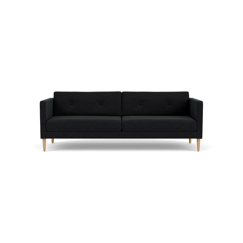 L42 Firhøj - 3 pers. sofa - Eg - Dark Grey (28) by FDB Møbler – product photo