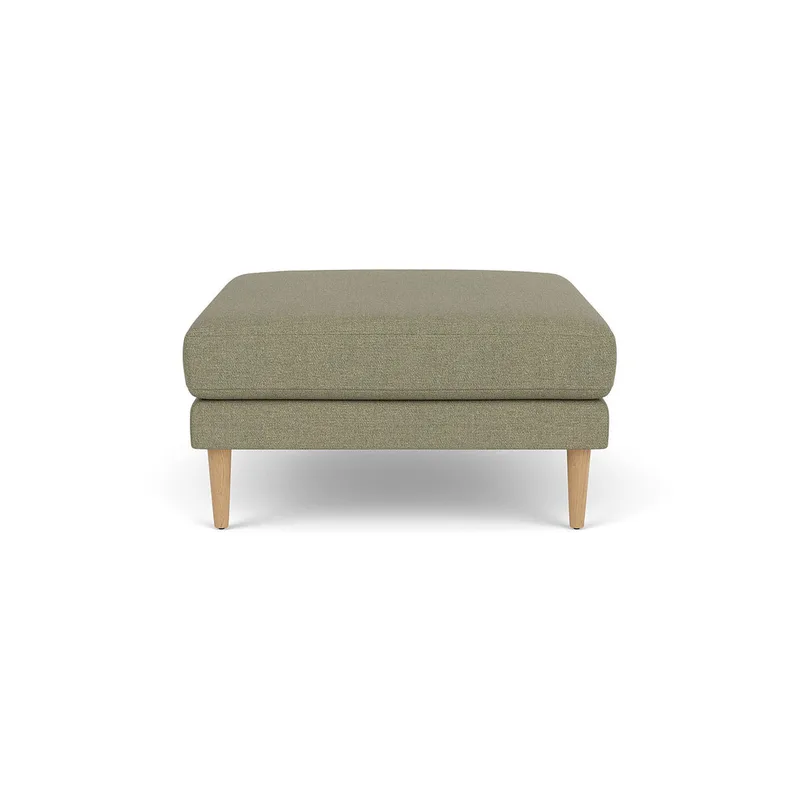 L42 Firhøj - Puf - Eg - Green (58) by FDB Møbler – product photo