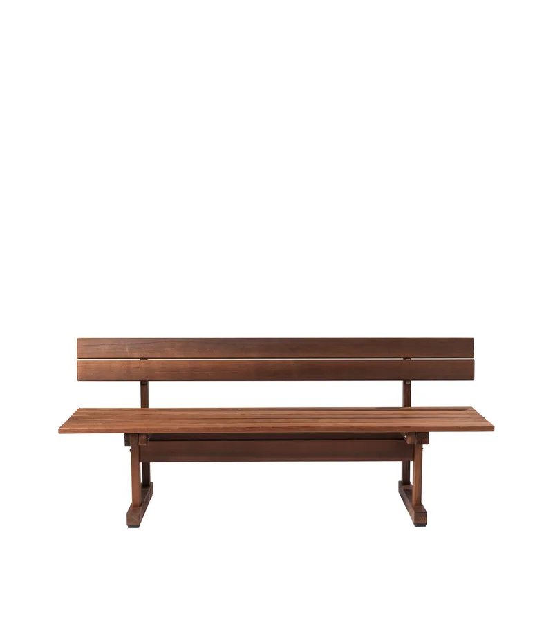 M16 Ermelunden - Bænk med ryglæn - Termoask by FDB Møbler – product photo