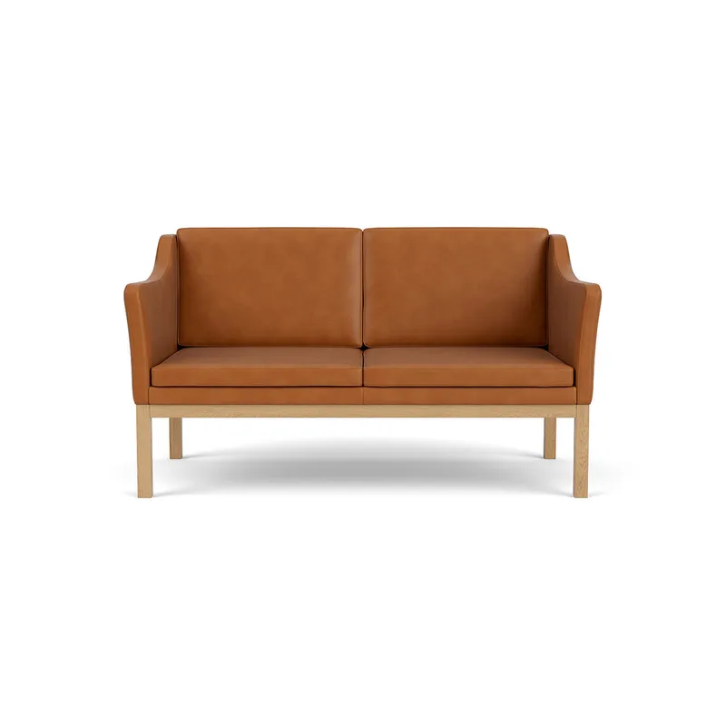 L45 - MK154 - 2 pers. sofa - Cognac læder von FDB Møbler – Produktfoto