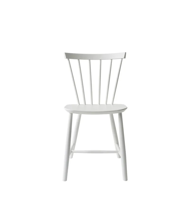 J46 - Stol - Bøg - Pure White van FDB Møbler – productfoto