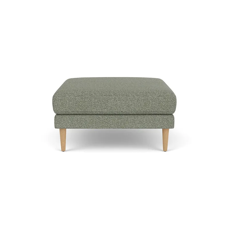 L42 Firhøj - Puf - Eg - Green-Melange by FDB Møbler – product photo