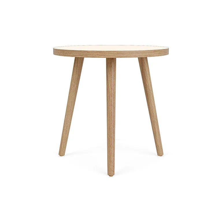 D701 Ragnesminde - Sofabord - White - Ø40 cm van FDB Møbler – productfoto