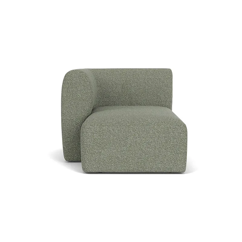 L47 Korinth - Venstre chaiselong - Green-Melange van FDB Møbler – productfoto