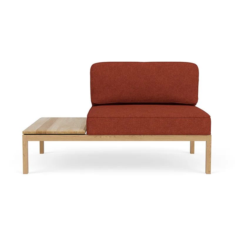 L37 7-9-13 - Venstre bord 130 - Burnt Orange (45) von FDB Møbler – Produktfoto