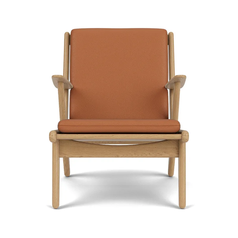 J53 - Lænestol - Eg - Læder - Cognac (203) by FDB Møbler – product photo