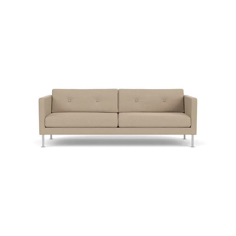 L42 Firhøj - 3 pers. sofa - Stål - Beige (61252) by FDB Møbler – product photo