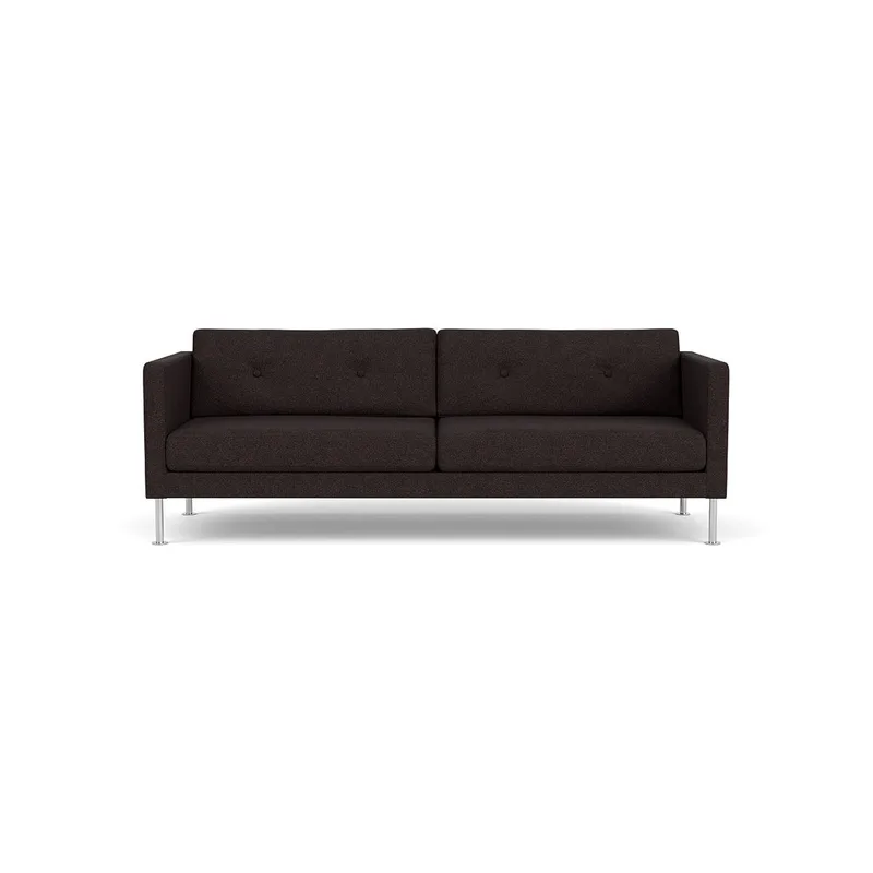 L42 Firhøj - 3 pers. sofa - Stål - Black-Brown by FDB Møbler – product photo